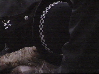 WPC Vicky Hagen tries to resusitate a young woman